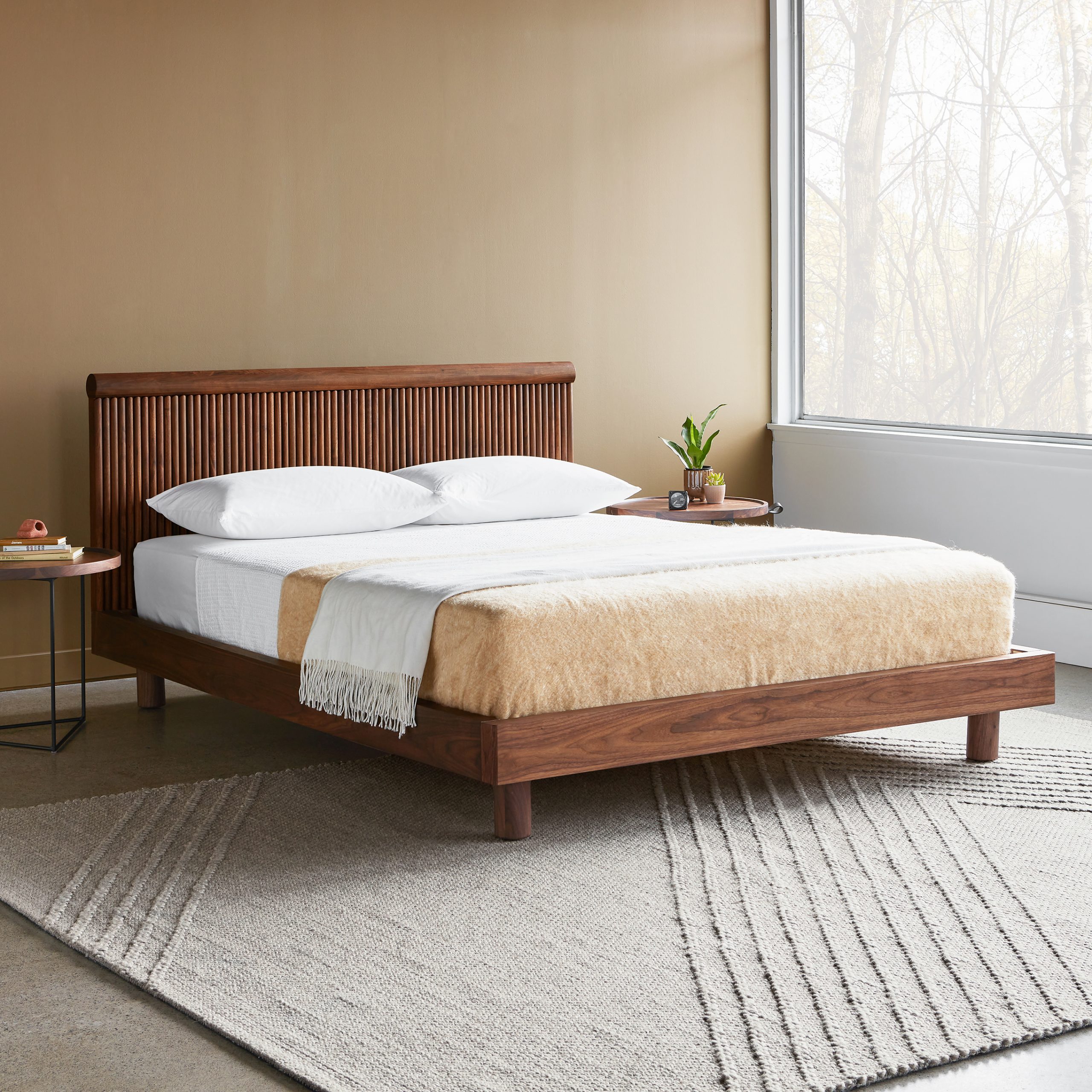 The Odeon Bed in Walnut